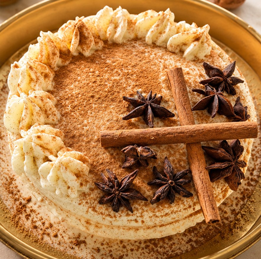 Chai Latte Buttercream Cake